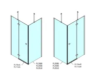 POLYSAN FORTIS boční stěna 900mm, čiré sklo (5)