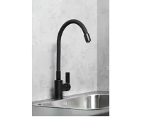 AQUALINE LORE stojánková dřezová baterie, flexibilní ramínko, černá mat (3)