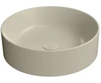 GSI KUBE X keramické umyvadlo na desku, průměr 45cm, creta mat GSI KUBE X keramické umyvadlo na desku, průměr 45cm, creta mat