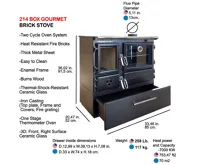 CALISKAN Sporák na tuhá paliva GURMET-BOX (6)