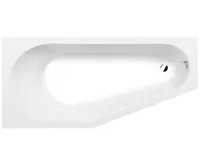 POLYSAN TIGRA L asymetrická vana 150x75x46cm, bílá