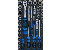 BGS Pěnová vložka (modul) Sada nástrčných klíčů a šroubovák, 43 ks – BBS 2002-7