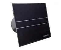 CATA ventilátor e100 GBT sklo časovač černý