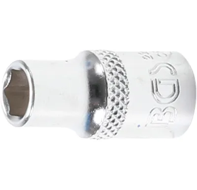 BGS Hlavice nástrčná šestihranná, 6.3 mm (1/4")  , 6 mm