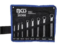 BGS Klíče očkové 6x7 - 20x22 mm, sada 8 dílů, extra ploché (3)