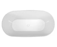 POLYSAN DELONIX volně stojící vana litý mramor 170x84x61,5cm, bílá (3)