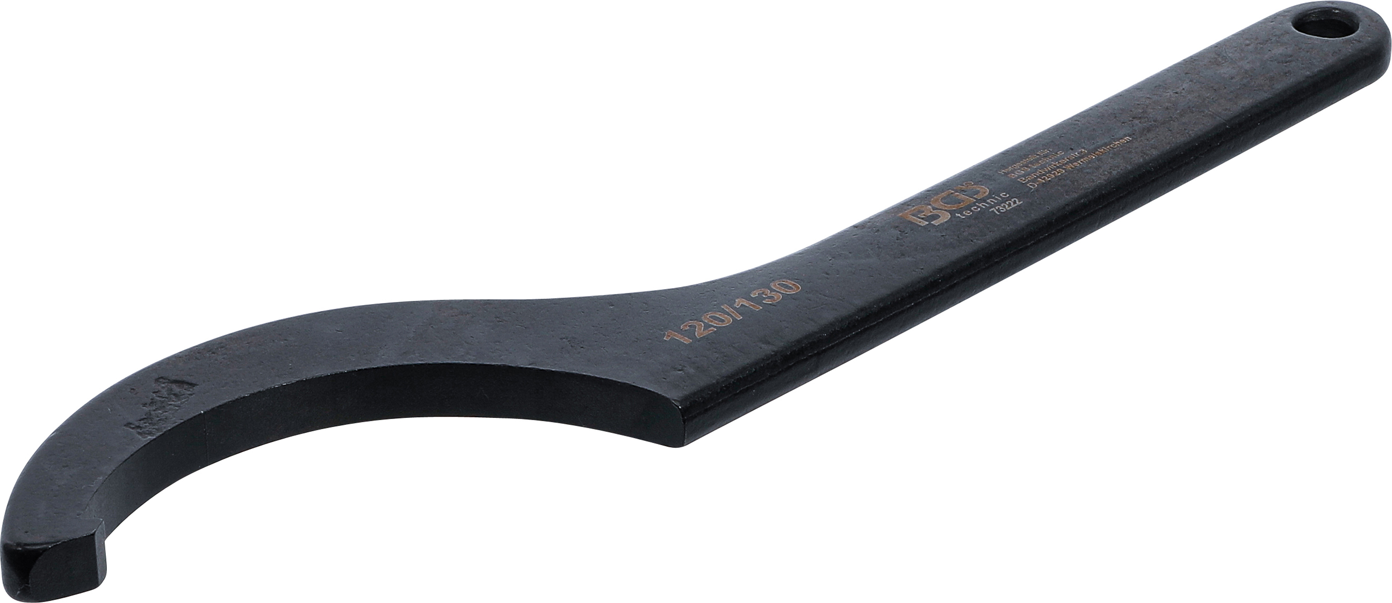 Bgs hákový klíč s výstupkem ,  120 - 130 mm - bgs 73222
