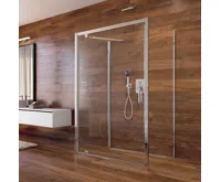 LIMA Sprchový kout, obdél.,pivot. dveře, 2xboční stěna, 100x90x100x190cm, chrom ALU, sklo Point 6mm (5)