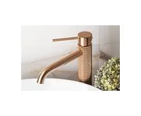SAPHO FLAWO stojánková umyvadlová baterie vysoká, měď mat (1)