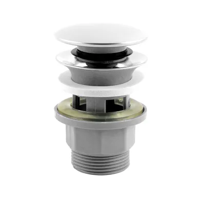 NOVASERVIS Uzávěr výpusti 5/4" pro umyvadlo s přepadem - zátka nerez - S287PP-B