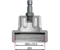 BGS Adaptér č. 6 pro BGS 8027, 8098, pro Daewoo, Ford, Jaguar, Jeep, Land Rover, Mercedes-Ben (3)