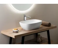 GSI NUBES keramické umyvadlo na desku 50x35cm, bílá ExtraGlaze (4)