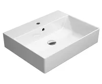 GSI KUBE X keramické umyvadlo 60x47cm, broušená spodní hrana, bílá mat GSI KUBE X keramické umyvadlo 60x47cm, broušená spodní hrana, bílá mat