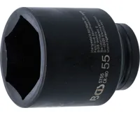 BGS Hlavice nástrčná silová, šestihranná, prodloužená, 20 mm (3/4"), 55 mm