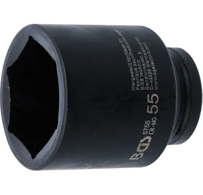 BGS Hlavice nástrčná silová, šestihranná, prodloužená, 20 mm (3/4"), 55 mm