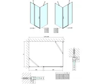 POLYSAN ZOOM BLACK obdélníkový sprchový kout 1300x1000mm L/P varianta (16)