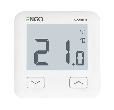 ENGO Controls Bezdrátový termostat E10-MBUSW, ENGO Smart, TUYA, bílá