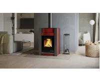 HS Flamingo Krbová kamna AQUAFLAM VARIO ® KALMAR 11/7kW červená, elektronická regulace (11)