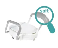 RIDDER HANDICAP WC sedátko zvýšené 10cm, s madly, bílá (3)