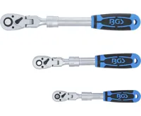BGS Sada přepínacích ráčen | teleskopická, úhlová | 6,3 mm (1/4") - 10 mm (3/8") - 12,5 mm (1/ (1)