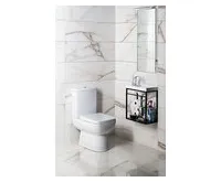 EGE VITRIFIYE TYANA SHORT WC kombi s nádržkou, splach. mech., zadní odpad, bílá (1)