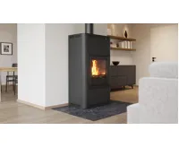 HS Flamingo Krbová kamna AQUAFLAM ® 17 s výměníkem - černá, manuální regulace (20)