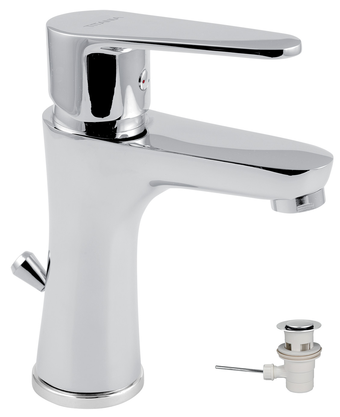 Novaservis umyvadlová baterie s výpustí titania fresh chrom - 96001,0