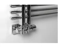 SAPHO TWIN COMBI připojovací sada ventilů termostatická pro středové připojení, pravá, chrom (3)