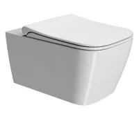 GSI NUBES WC sedátko, Soft Close, Quick Release, bílá/chrom (3)
