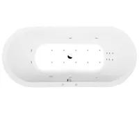 POLYSAN VIVA O HYDRO-AIR hydromasážní vana, 185x80x47cm, bílá