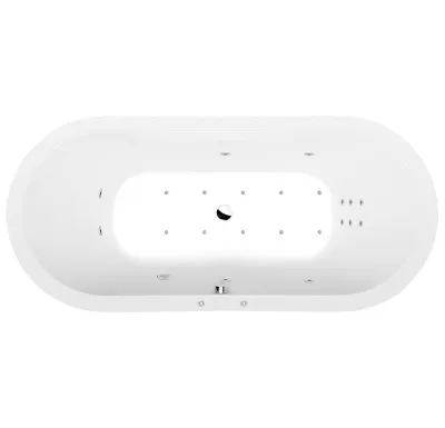 POLYSAN VIVA O HYDRO-AIR hydromasážní vana, 185x80x47cm, bílá