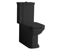 KERASAN WALDORF WC kombi mísa 40x68cm, spodní/zadní odpad, černá mat (4)