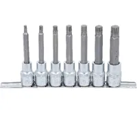 BGS Sada nástrčných hlavic,  12,5 mm (1/2&quot;),  vnitřní tisícihran (pro XZN) M5 - M14,  7dílná