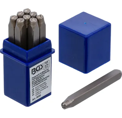 BGS Razicí matrice, čísla, 3 mm
