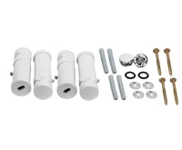 NOVASERVIS Montážní sada k oblému radiatoru bílá-chrom - MS/TELESO,1