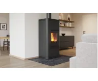 HS Flamingo Krbová kamna AQUAFLAM ® 7 s výměníkem - černá, základní regulace (15)