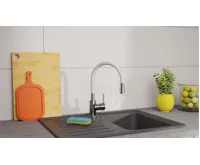 Eisl Flexo světle šedá / lesklý chrom (9)