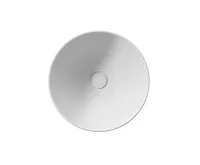 GSI PURA keramické umyvadlo na desku vysoké, průměr 42cm, bílá mat (1)