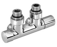 AQUALINE R-START připojovací sada ventilů pro středové připojení, chrom AQUALINE R-START připojovací sada ventilů pro středové připojení, chrom