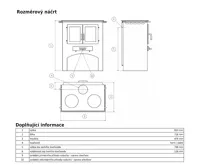 ABX Kuchyňský sporák bez trouby - černý plech, litinové plotýnky | AKCE Zdravá láhev 0,7l (1)