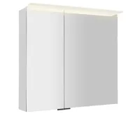 SAPHO LINEX galerka s LED osvětlením, 80x70x15cm, bílá