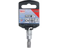 BGS Hlavice zástrčná 1/4" TS-Profil TS 45 s vrtáním (1)