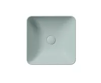 GSI SAND/NUBES keramické umyvadlo na desku 38x38cm, ghiaccio mat (1)