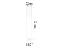 SAPHO Ruční sprcha, 221mm, ABS/chrom (7)