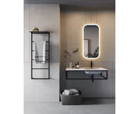 SAPHO ARECA umyvadlo, litý mramor, 101x51,5cm, pravé, bílá (3)