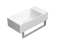 GSI KUBE X keramické umývátko 50x25cm, broušená spodní hrana, bez otvoru, pravé/levé, bílá ExtraGlaze (4)