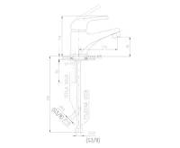 SAPHO KID stojánková umyvadlová baterie, barvy/chrom (4)