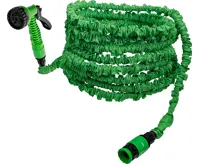 BGS Zahradní smršťovací hadice s ruční sprchou se 7 funkcemi , 7,5 - 22m BGS Zahradní smršťovací hadice s ruční sprchou se 7 funkcemi , 7,5 - 22m