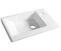 AQUALINE ZORAN keramické umývátko nábytkové 45x27,5cm, bílá AQUALINE ZORAN keramické umývátko nábytkové 45x27,5cm, bílá