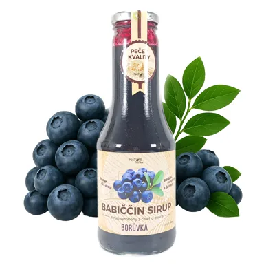 Nature NoTea s.r.o. Babiččin sirup - Borůvka 0.5l